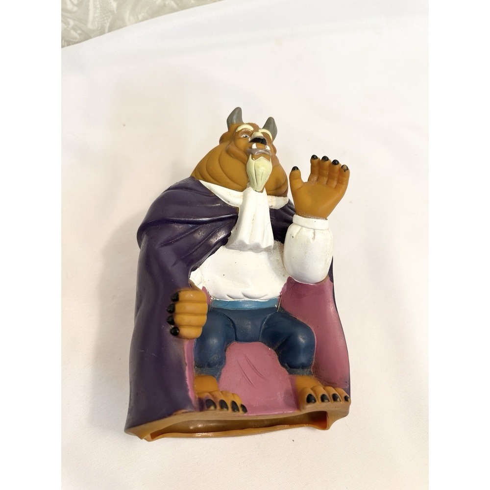 Disney Beauty and the BEAST Hand Puppet Figure Toy - 1992 Pizza Hut Vintage